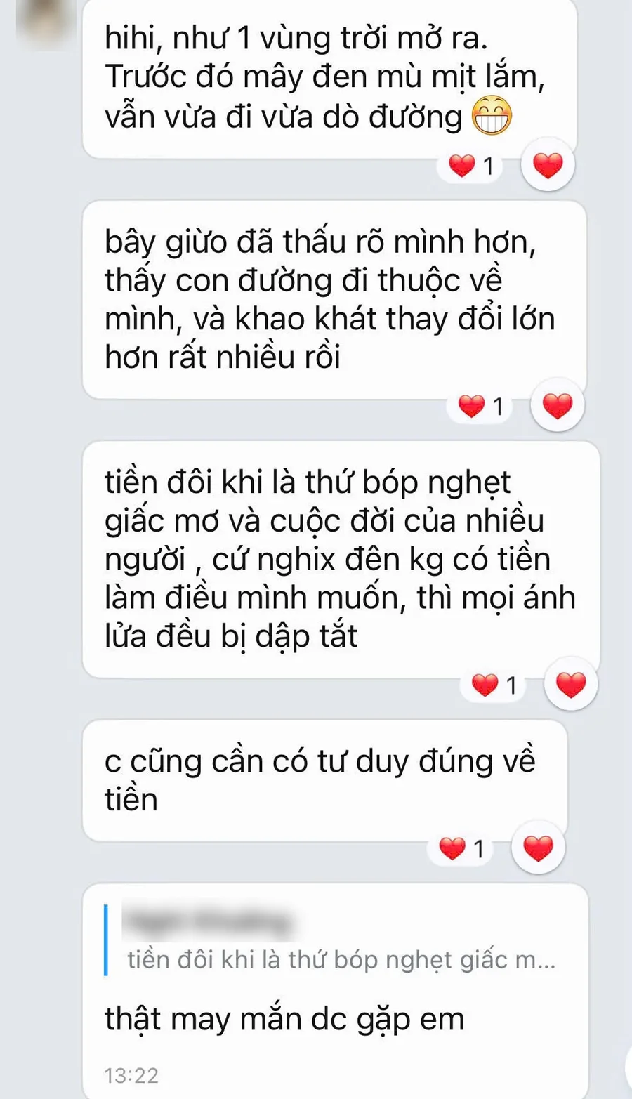 Chia sẻ của học viên sau buổi khai vấn (4)